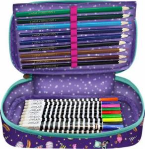 Piórnik Santoro Rozkładany 4-Częściowy Piórnik z Wyposażeniem 4