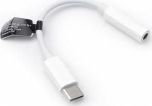 Adapter USB Babaco Adapter Przejściówka HF/audio Jack do USB-C Biały 1