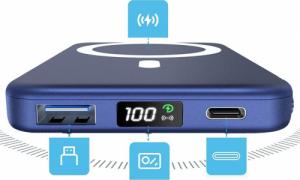 Powerbank Lichip LED Magsafe 10000mAh Granatowy 4