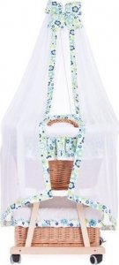 WickerPL BABY ŁÓŻECZKO WIKLINOWE DLA NIEMOWLĄT 90X53 H30 CM 3