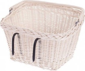 WickerPL Wiklinowy Kosz Rowerowy Wybielany 46x34 H23/28 cm 3