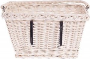 WickerPL Wiklinowy Kosz Rowerowy Wybielany 46x34 H23/28 cm 4
