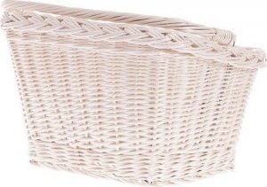 WickerPL Wiklinowy Kosz Rowerowy Wybielany 46x34 H23/28 cm 5
