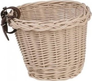 WickerPL AKCESORIA ROWEROWE KOSZ NA ROWER DZIECIĘCY W KOLORZE beżowym 27X22 H17 CM 3