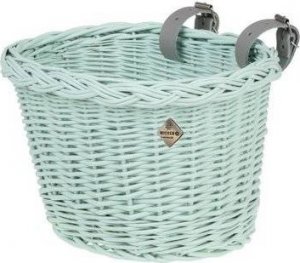 WickerPL akcesoria rowerowe Kosz na rower dziecięcy w kolorze miętowym 27x22 H17 cm 8