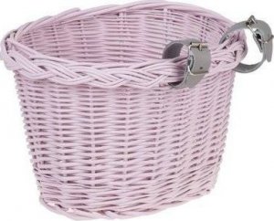 WickerPL AKCESORIA ROWEROWE KOSZ NA ROWER DZIECIĘCY W KOLORZE RÓŻOWYM 27X22 H17 CM 2
