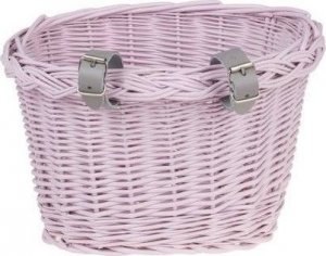 WickerPL AKCESORIA ROWEROWE KOSZ NA ROWER DZIECIĘCY W KOLORZE RÓŻOWYM 27X22 H17 CM 4