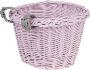 WickerPL AKCESORIA ROWEROWE KOSZ NA ROWER DZIECIĘCY W KOLORZE RÓŻOWYM 27X22 H17 CM 5