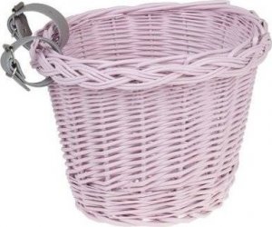 WickerPL AKCESORIA ROWEROWE KOSZ NA ROWER DZIECIĘCY W KOLORZE RÓŻOWYM 27X22 H17 CM 6
