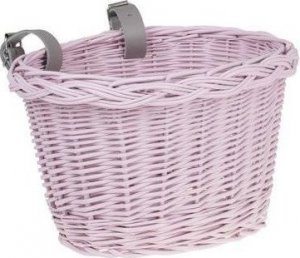 WickerPL AKCESORIA ROWEROWE KOSZ NA ROWER DZIECIĘCY W KOLORZE RÓŻOWYM 27X22 H17 CM 7