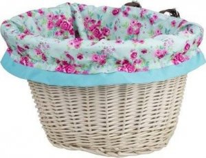 WickerPL AKCESORIA ROWEROWE KOSZ NA ROWER Z PASKAMI SKÓRZANYMI I OBSZYCIEM 35X30 H23 CM 3