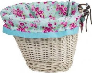 WickerPL AKCESORIA ROWEROWE KOSZ NA ROWER Z PASKAMI SKÓRZANYMI I OBSZYCIEM 35X30 H23 CM 4