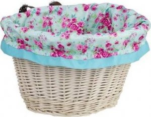 WickerPL AKCESORIA ROWEROWE KOSZ NA ROWER Z PASKAMI SKÓRZANYMI I OBSZYCIEM 35X30 H23 CM 7