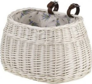 WickerPL AKCESORIA ROWEROWE KOSZ NA ROWER Z WIKLINY OBSZYTY  35x17 H19 cm 3