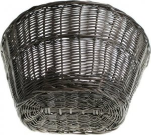WickerPL Wiklinowy Kosz Rowerowy + Paski Skórzane 42x37 H24 cm 6