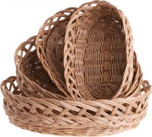 WickerPL Owalna taca wiklinowa na chleb 29x21 H9 cm 6