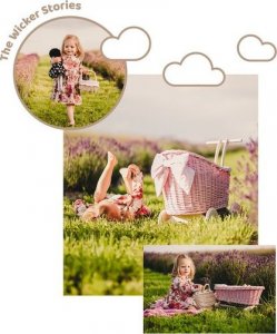 WickerPL LUNA WÓZEK WIKLINOWY DLA LALEK Z OBSZYCIEM miętowym 50X30 H45 CM 14