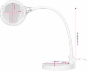 Activeshop LAMPA LUPA ELEGANTE 2014-2R 30 LED SMD 5D Z PODSTAWKĄ I KLIPSEM NA BIURKO 6