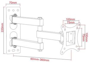 Art Uchwyt ścienny AR-57A 17'' - 42'' 4