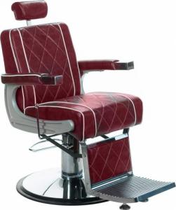 BEAUTY SYSTEM Fotel barberski ODYS BH-31825M Wiśniowy 1