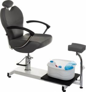 BEAUTY SYSTEM Fotel do pedicure z masażerem stóp BR-2301 szary 1