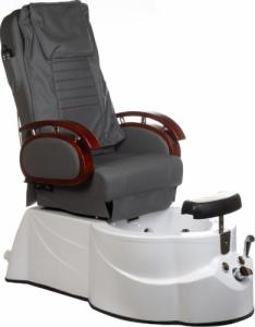 BEAUTY SYSTEM Fotel do pedicure z masażem BR-3820D Szary 1