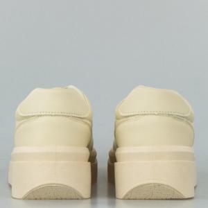 Estetino Tenisówki na platformie jednokolorowe beżowe-40 7