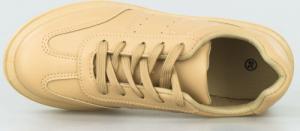 Estetino Tenisówki na platformie jednokolorowe khaki-41 4