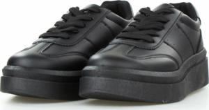 Estetino Tenisówki na platformie jednokolorowe czarne-40 6