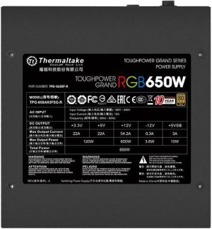 Zasilacz Thermaltake Toughpower Grand RGB 650W (PS-TPG-0650FPCGEU-R) 3