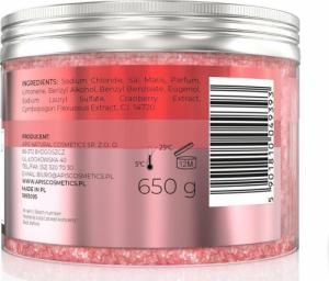Apis APIS ŻURAWINOWA WITALNOŚĆ, REWITALIZUJĄCA SÓL DO KĄPIELI Z ŻURAWINĄ I TRAWĄ CYTRYNOWĄ, 650 G 2