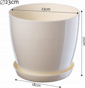 Kadax DONICZKA OSŁONKA Z PODSTAWKĄ DONICA 23cm KOLORY 6