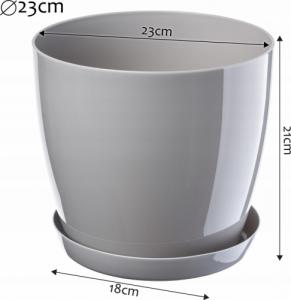 Kadax DONICZKA OSŁONKA Z PODSTAWKĄ DONICA 23 cm KOLORY 6