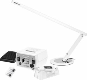 Activeshop FREZARKA ACTIV POWER JD700 WHITE + LAMPKA NA BIURKO SLIM 20W BIAŁA 1