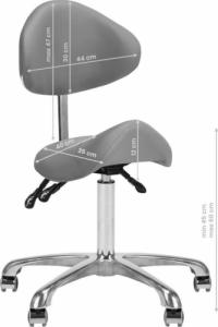 Giovani TABORET KOSMETYCZNY 1004 GIOVANNI SZARY 9