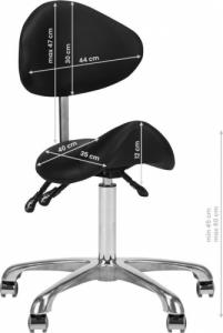 Giovani TABORET KOSMETYCZNY 1004 GIOVANNI CZARNY 8