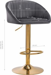 Activeshop HOKER BAROWY QS-B16G AKSAMIT SZARY 6