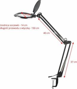 Activeshop LAMPA LUPA LED GLOW MOONLIGHT 8013/6"" BLACK DO BLATU 4