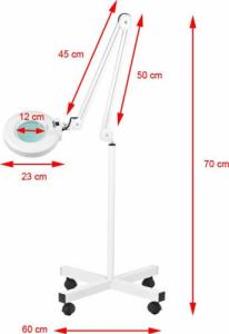 Activeshop LAMPA LUPA LED S4 + STATYW LED REG. NATĘŻENIE ŚWIATŁA 3