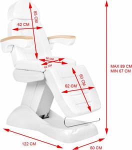 Activeshop FOTEL KOSMETYCZNY ELEKTR. LUX BIAŁY PODGRZEWANY 13