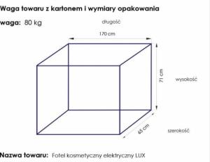 Activeshop FOTEL KOSMETYCZNY ELEKTR. LUX BIAŁY PODGRZEWANY 14