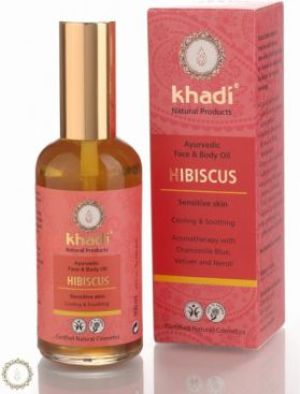 Khadi Ajurwedyjski olejek do twarzy i ciała z hibiskusem 100 ml 1
