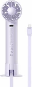 Wentylator Baseus Baseus mini wentylator wiatrak powerbank z wbudowanym kablem USB Typ C 4000mAh fioletowy (ACFX010105) 23