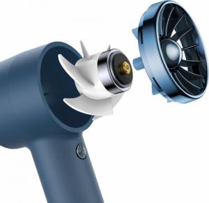 Wentylator Baseus Baseus mini wentylator wiatrak powerbank z wbudowanym kablem USB Typ C 4000mAh niebieski (ACFX010103) 18