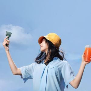 Wentylator Baseus Baseus mini wentylator wiatrak powerbank z wbudowanym kablem USB Typ C 4000mAh niebieski (ACFX010103) 6