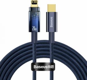 Kabel USB Baseus USB-C - Lightning 2 m Niebieski (BSU3462BLU) 1