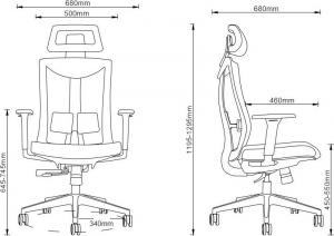Krzesło biurowe Mozos Ergo-F Czarne 10