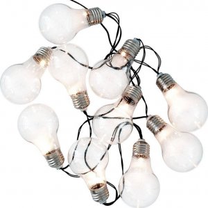 ProGarden Girlanda solarna ogrodowa lampki LED ogrodowe wiszące żarówki sznur łańcuch świetlny 1