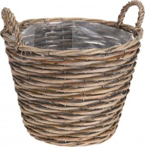 Vilde Doniczka osłonka wiklinowa kosz koszyk z uchwytami na kwiaty rośliny 22x22 cm 5