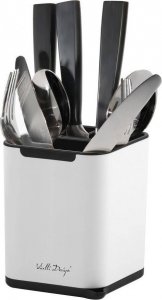 Vialli Design Ociekacz na sztućce Livio Duo biały 8289 1